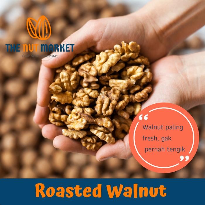 

FRESH! Kacang Walnut Oven (Roasted Walnut) USA imported, 1000 gram Terlaris