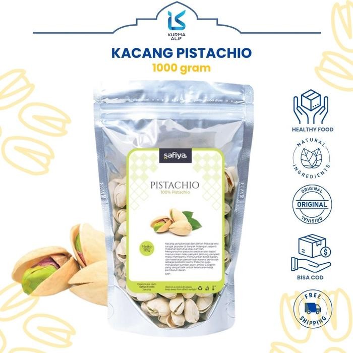 

Kacang Pistachios (fustuk) 1 kg Terlaris