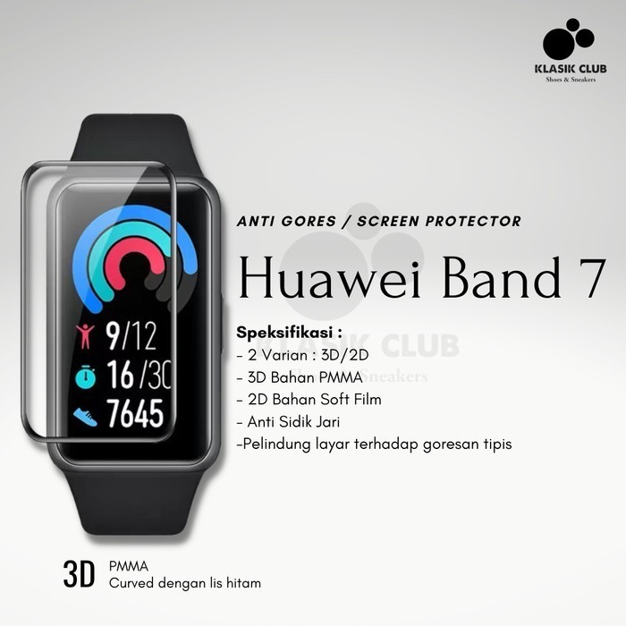 (Expert) Anti Gores Huawei Band 7 3D Curved Screen Protector Huawei Band 7