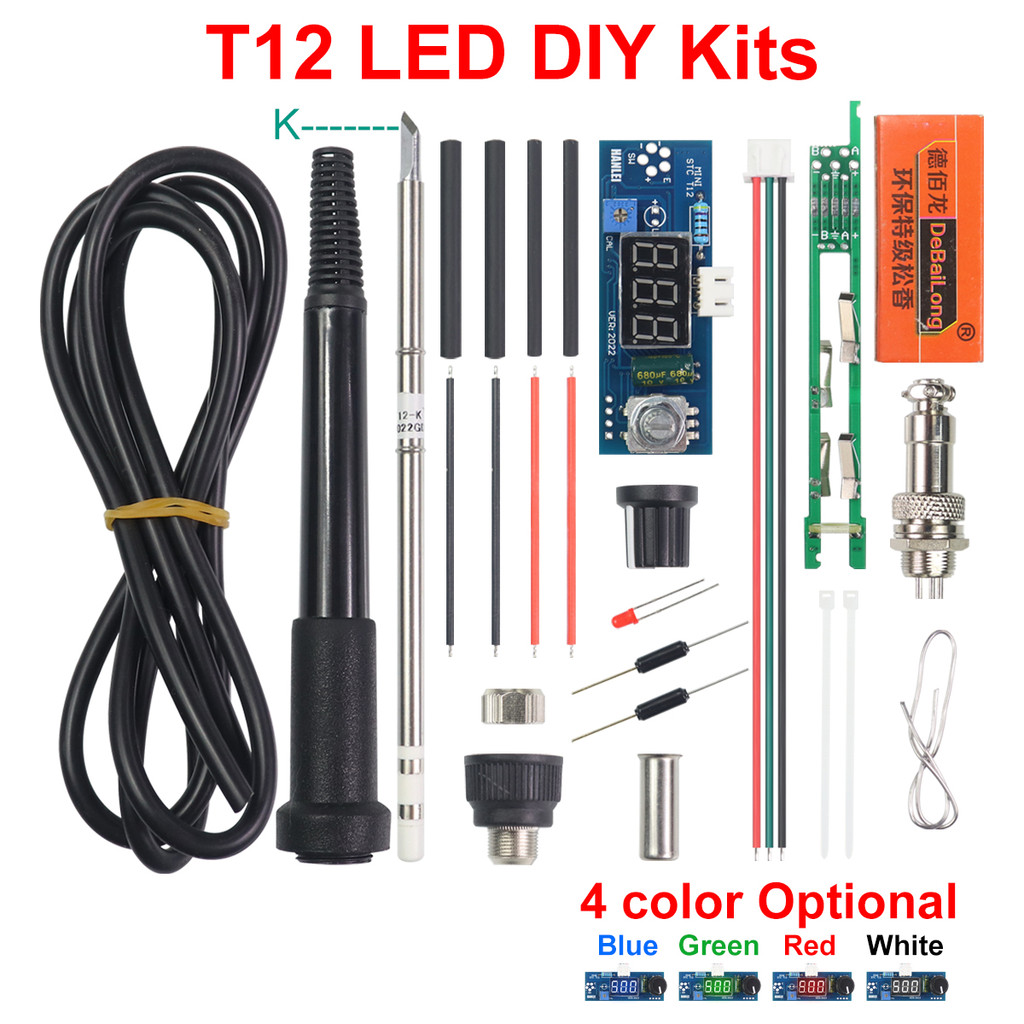 Electric Unit Digital Soldering Iron Station Temperature Controller Kits For Hakko T12 Handle Diy