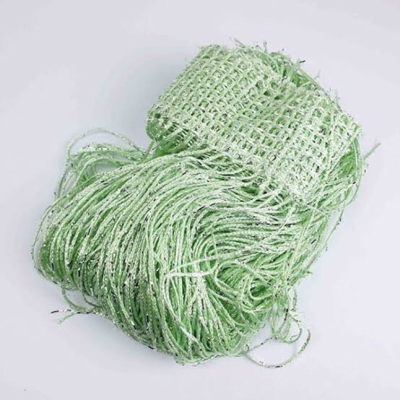 TIRAI BENANG GLITER HIJAU MUDA/TIRAI PINTU/TIRAI BENANG/TIRAI GLITER/TIRAI UNIK/TIRAI DEKOR/TIRAI