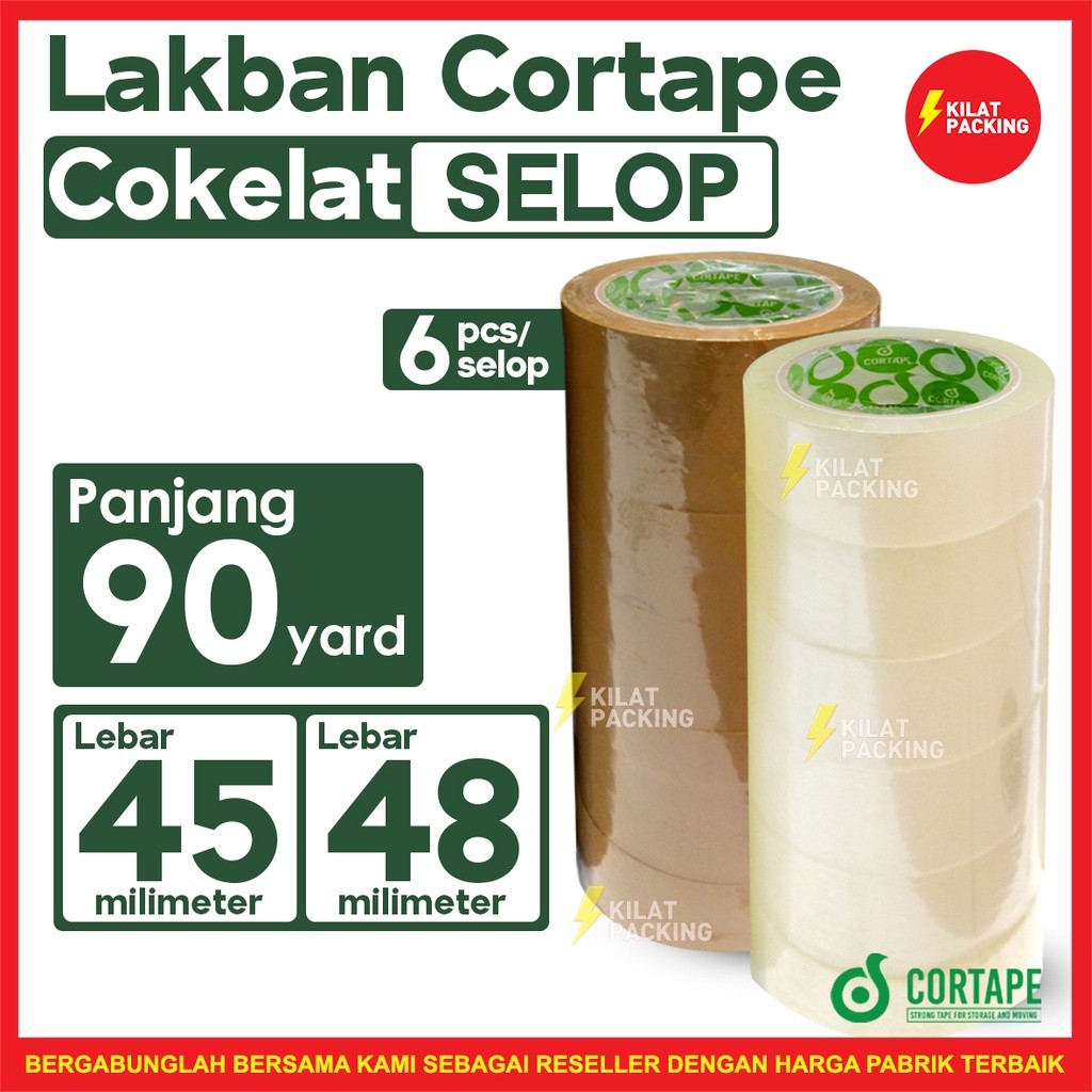 

JH8 Lakban Solasi Cortape Plakban Selotip Lakban Ekonomis Termurah Selop