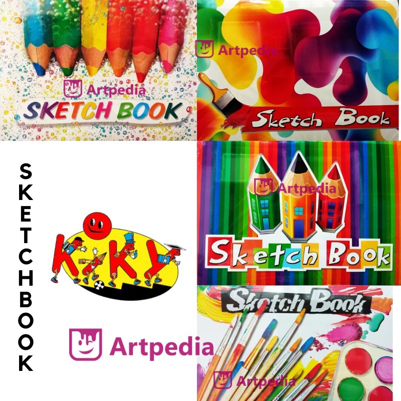 

[READY] KIKY SKETCH BOOK A4 / BUKU GAMBAR SKETSA UKURAN A4