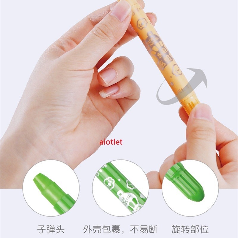 

[READY] Silky Crayon Grasp Mata Sedang 48 warna, Cocok untuk Anak 2 Tahun keatas - Kertas,