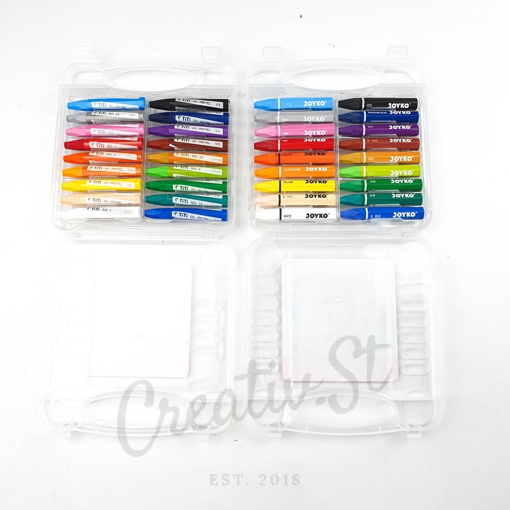 

[READY] Titi Crayon Oil Pastel 18 Warna Case