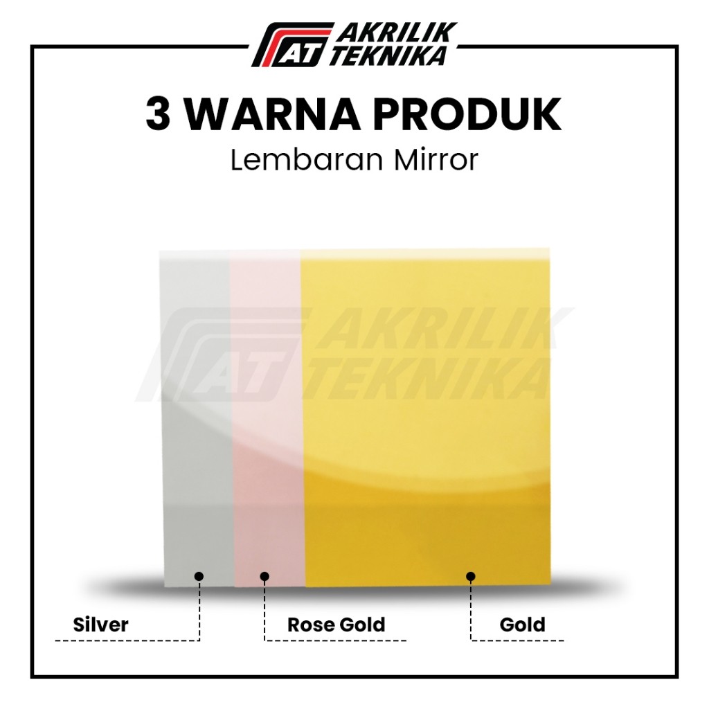 

JH8 Akrilik Mirror 40x60cm Gold Silver Rose Gold / Acrylic Sheet Mirror / Lembaran Kaca Cermin