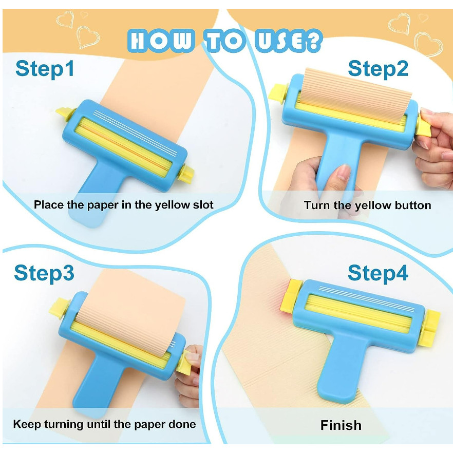 

JH8 LovelyCraftStore D07 Paper Crimper Alat Pembuat Gelombang Kertas Paper Wave Shaper Quilling Tool