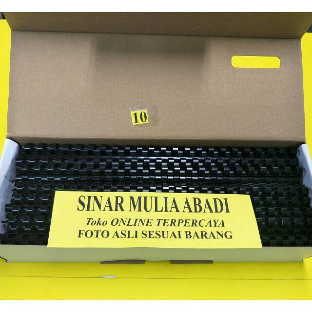 

JH8 Spiral Jilid Plastik 10 mm Folio 3/8 inch / Ring Plastic comb