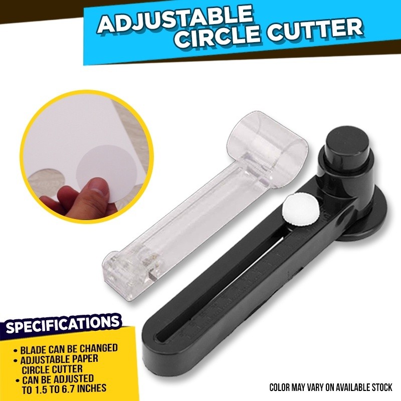 

JH8 Plastic Circle Cutter For Button Pin Making Cutting Size Adjustable 1.5 Inches To 6.7 Lingkaran