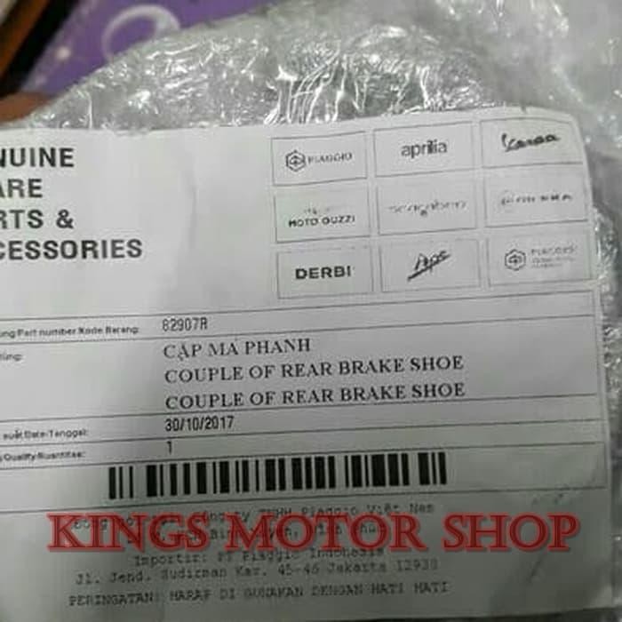 ORIGINAL PART KAMPAS REM BELAKANG VESPA LX, S, LXV ZIP BEST SELLER