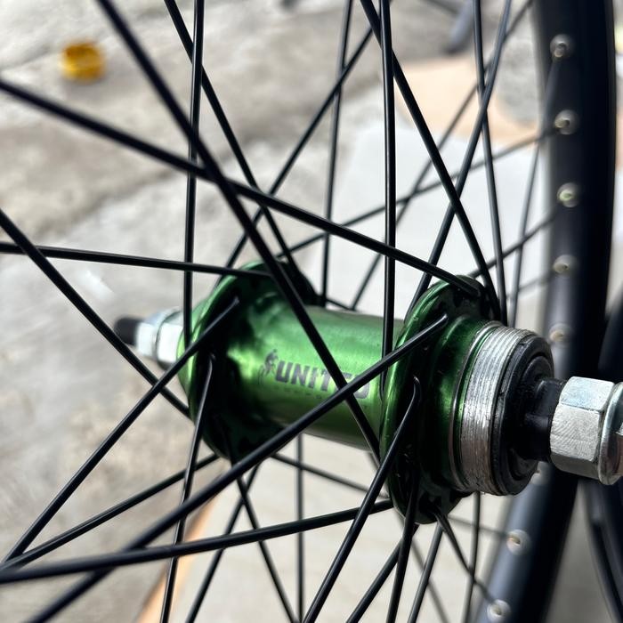 SALE WHEELSET VELG SET ALLOY DOUBLEWALL UNITED SEPEDA 20 BMX SEPASANG