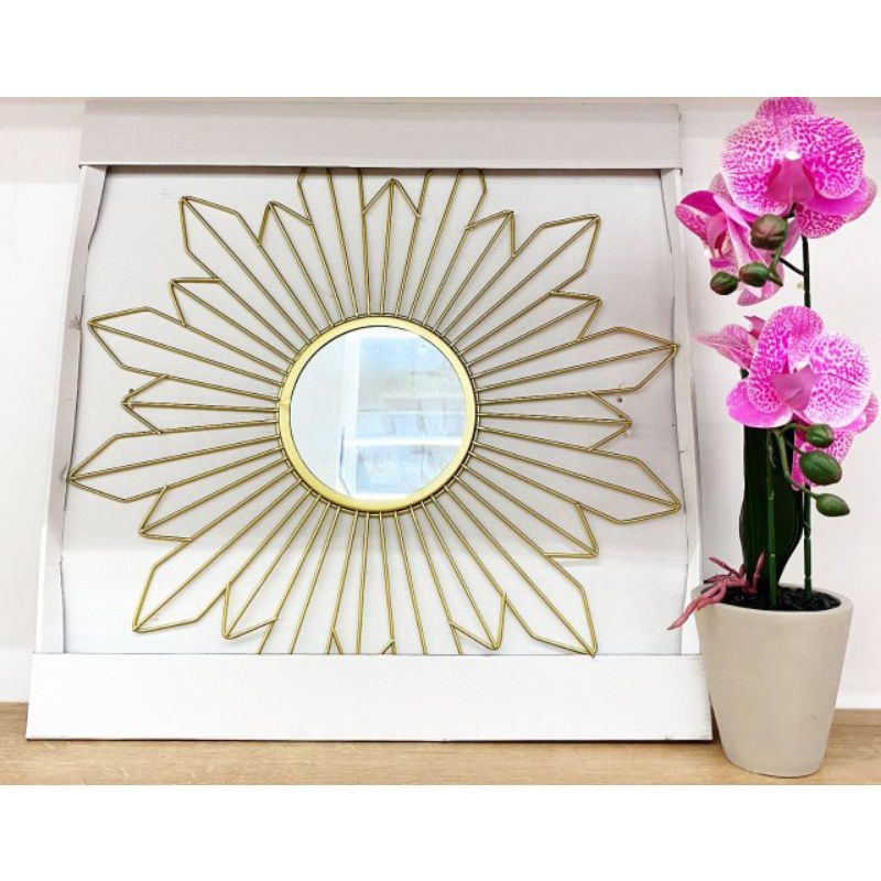 Hiasan Dinding Besi dan Cermin Informa