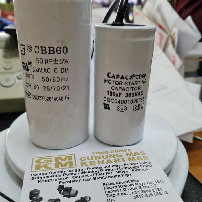 Paling Berkualitas Kapasitor Pompa Air / Kapasitor Starting Running / Kapasitor Pompa Cnp