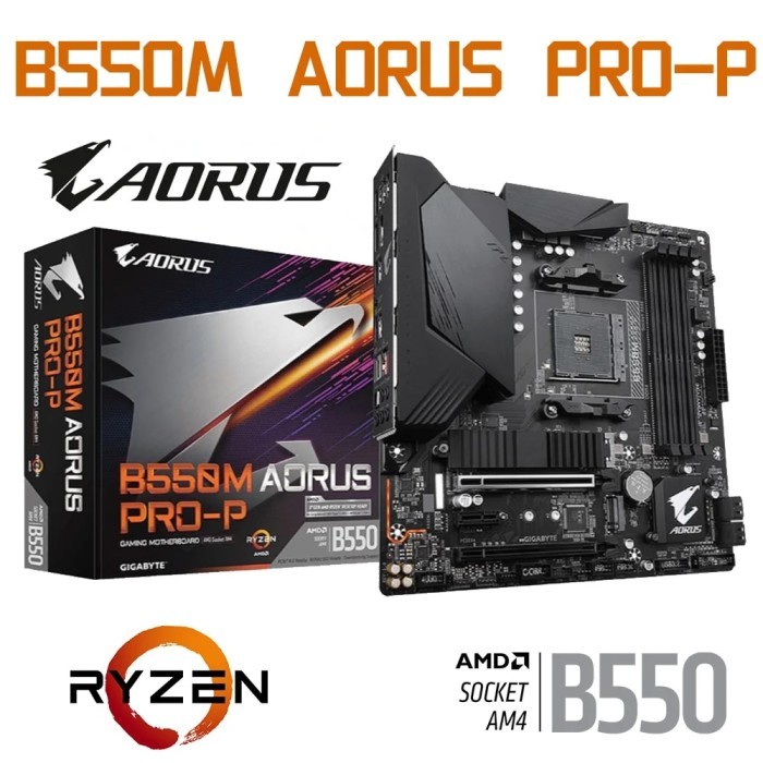 New AMD B550 Motherboard Gigabyte B550M AORUS PRO-P DDR4 M.2 SATA