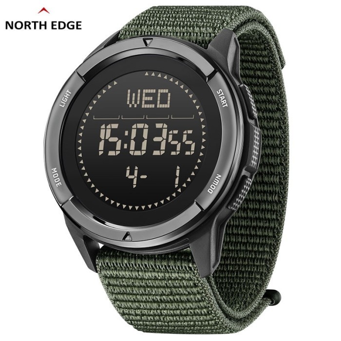NORTH EDGE ALPS Jam Tangan Militer dengan Fitur Kompas dan Pedometer