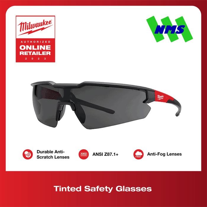 New Kaca Mata Milwaukee 48-73-2005A Tinted Safety Glasses Hitam - Asli