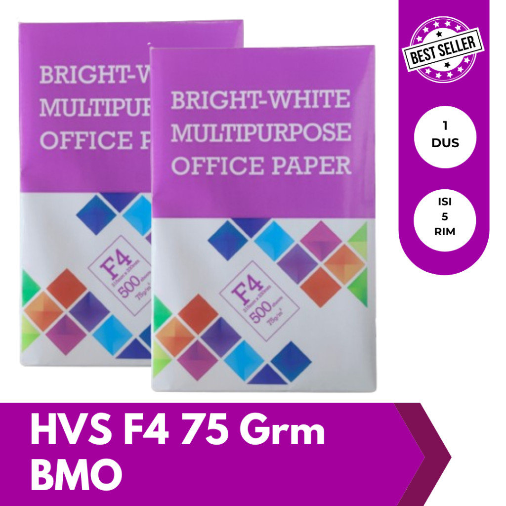 

Kertas Hvs F4 75Gr 70Gr FotoCopy Foto Kopi Fopi Print 1 Box