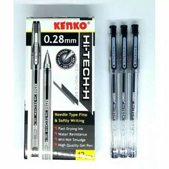 

Ready JT Promo pulpen kenko hitech hi-tech 0,28mm pen gel / gel pen isi 12 pcs Pena Stationery
