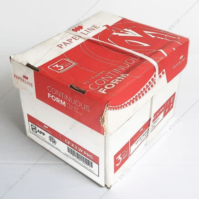 

Kertas Continuous form 9,5x11 3ply bagi 2 merk Paper