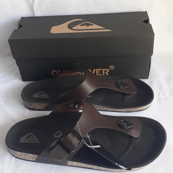 SANDAL QUICKSILVER ORIGINAL SANDAL PRIA SANDAL KULIT SENDAL SANTAI