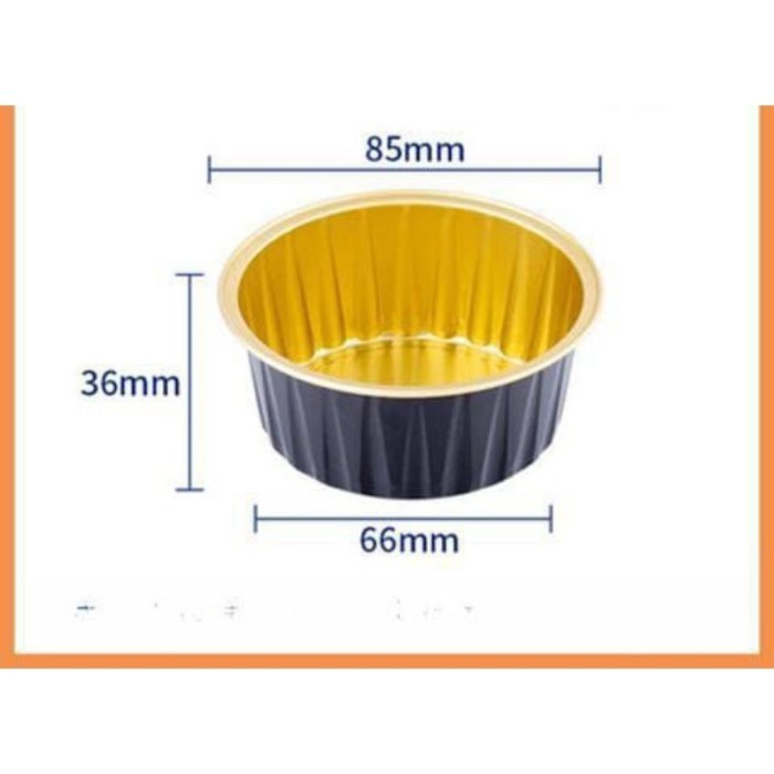 Cup Aluminium Foil Bulat isi 10pcs / Aluminium Foil Baking Cup