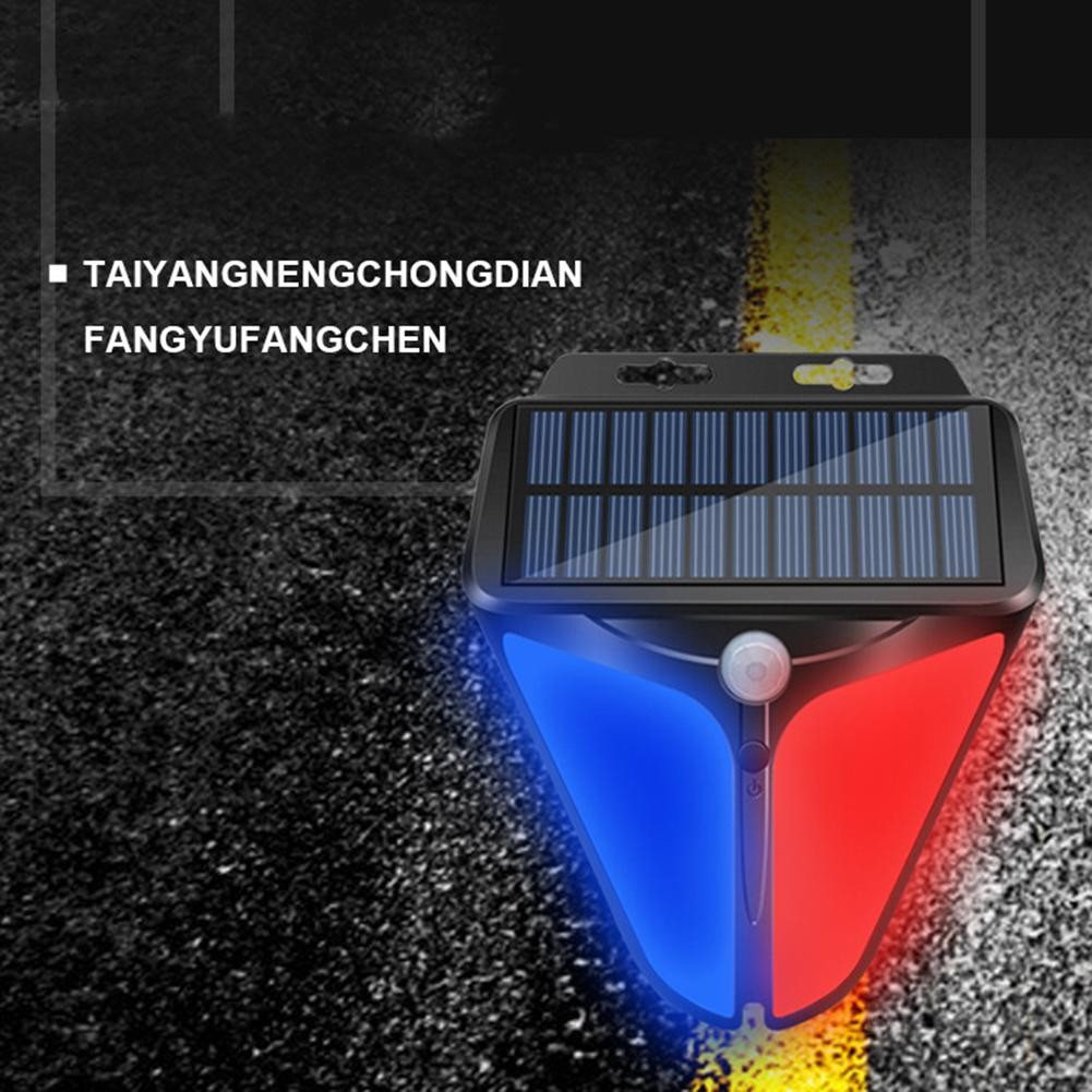 Solar Security Alarm Home Garden Yard Home Solar Power Alarm Lamp Security System Warning Indicator 