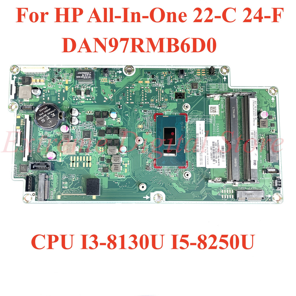 For HP All In One 22-C 24-F Laptop motherboard DAN97RMB6D0 with CPU I3-8130U I5-8250U 100% Tested Fu