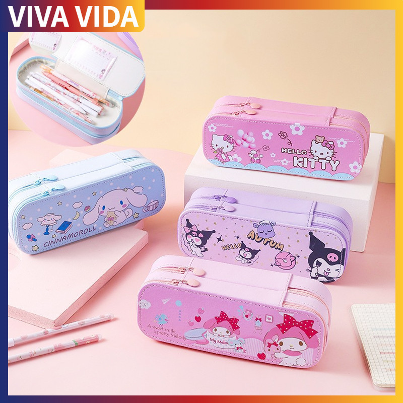 

Tempat Pensil Alat Tulis Tempat Pensil Multilayer Tempat Pensil Lapisan Ganda Tempat Pensil Kartun