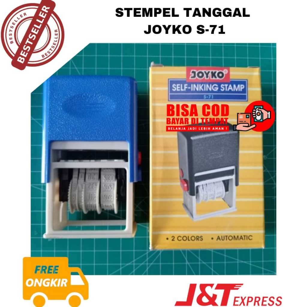 

[JOY] BAYAR DI TEMPAT Date Stamp / Stempel Tanggal Joyko S-71 (Lunas) / Self InkingDate Stamp /