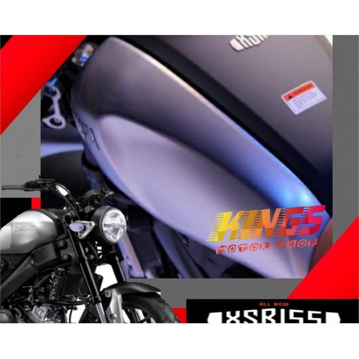 SIDE COVER / COVER TANGKI SAMPING KANAN / KIRI SILVER YAMAHA XSR155