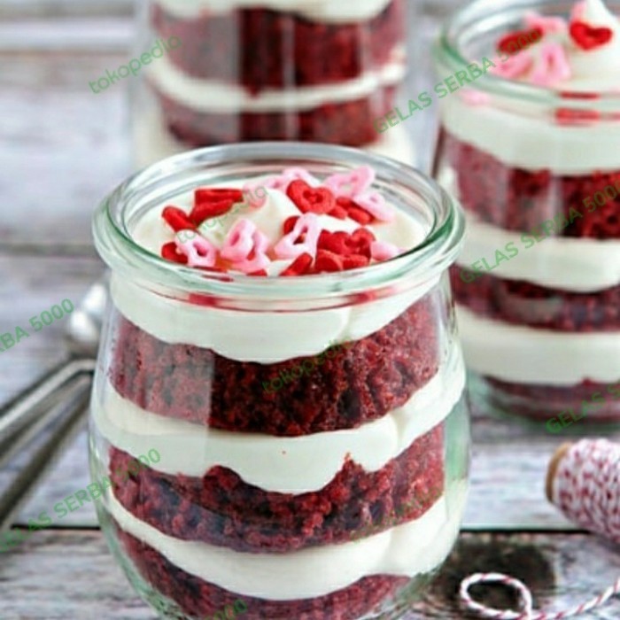 [Expert] GELAS PUDING JAR 6 PCS TOPLES PUDDING MINI TOPLES MINI TEMPAT PUDD