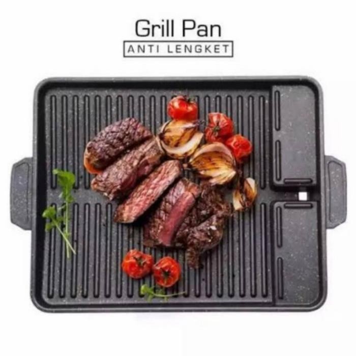 PREMIUM grill pan panggangan kotak Bbq yakiniku anti lengket premium