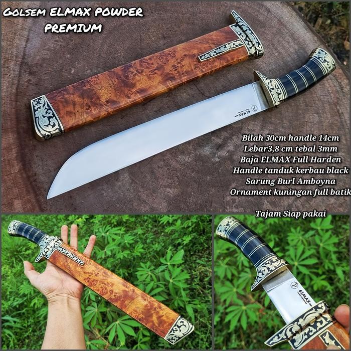 PREMIUM golok sembelih bahan Elmax 30cm