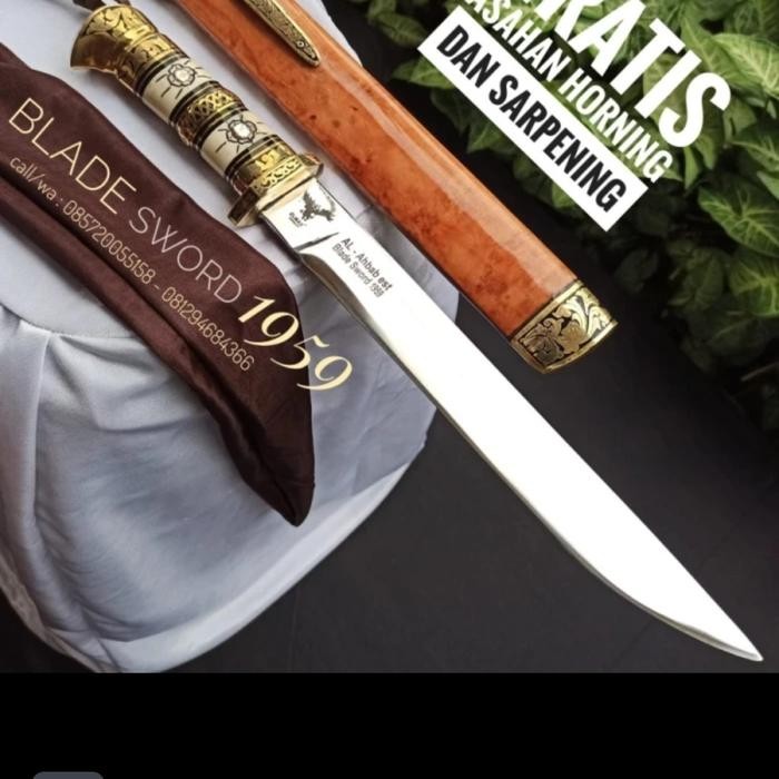 PREMIUM GOLOK SEMBELIH SULTAN ANDARA TAHAN KARAT BERSERTIFIKASI & GARANSI GERMANY STEEL ELMAX