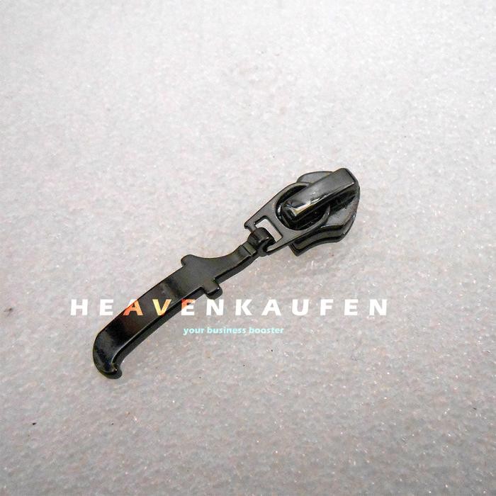 PREMIUM Kepala Resleting Zipper Head Kepala Zipper YKK No 5 Coil Black Nikel