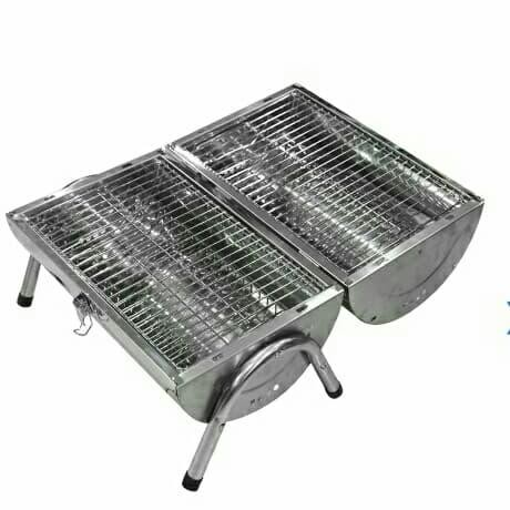 PREMIUM Bbq grill Alat pemanggang 2 tungku Arang