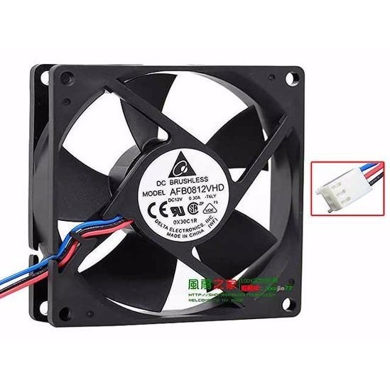 [Expert] Kipas fan DELTA AFB0812VHD 8cm DC12V 0.30A 3Pin