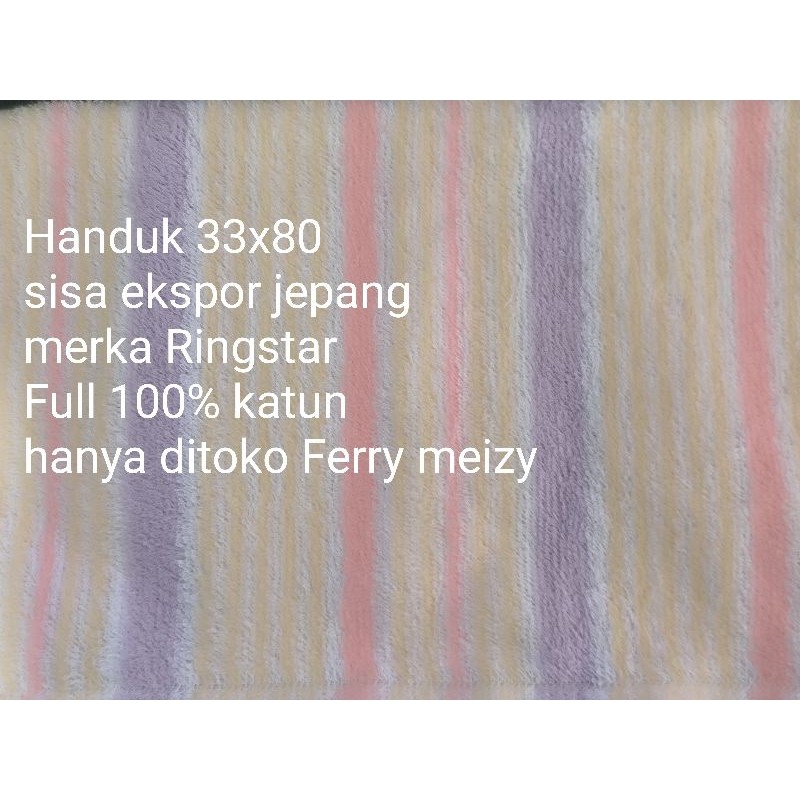 Terjangkau&Jaminan-SISA Ekspor Handuk leher Ring star full katun 33x80 -good