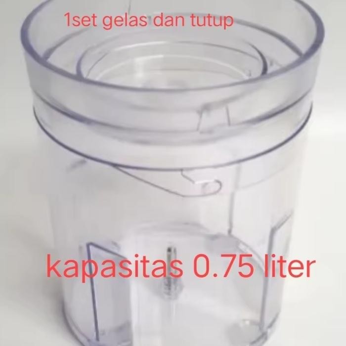 Asesoris 1set Gelas kecil +tutup Chopper Mitochiba CH 200 original