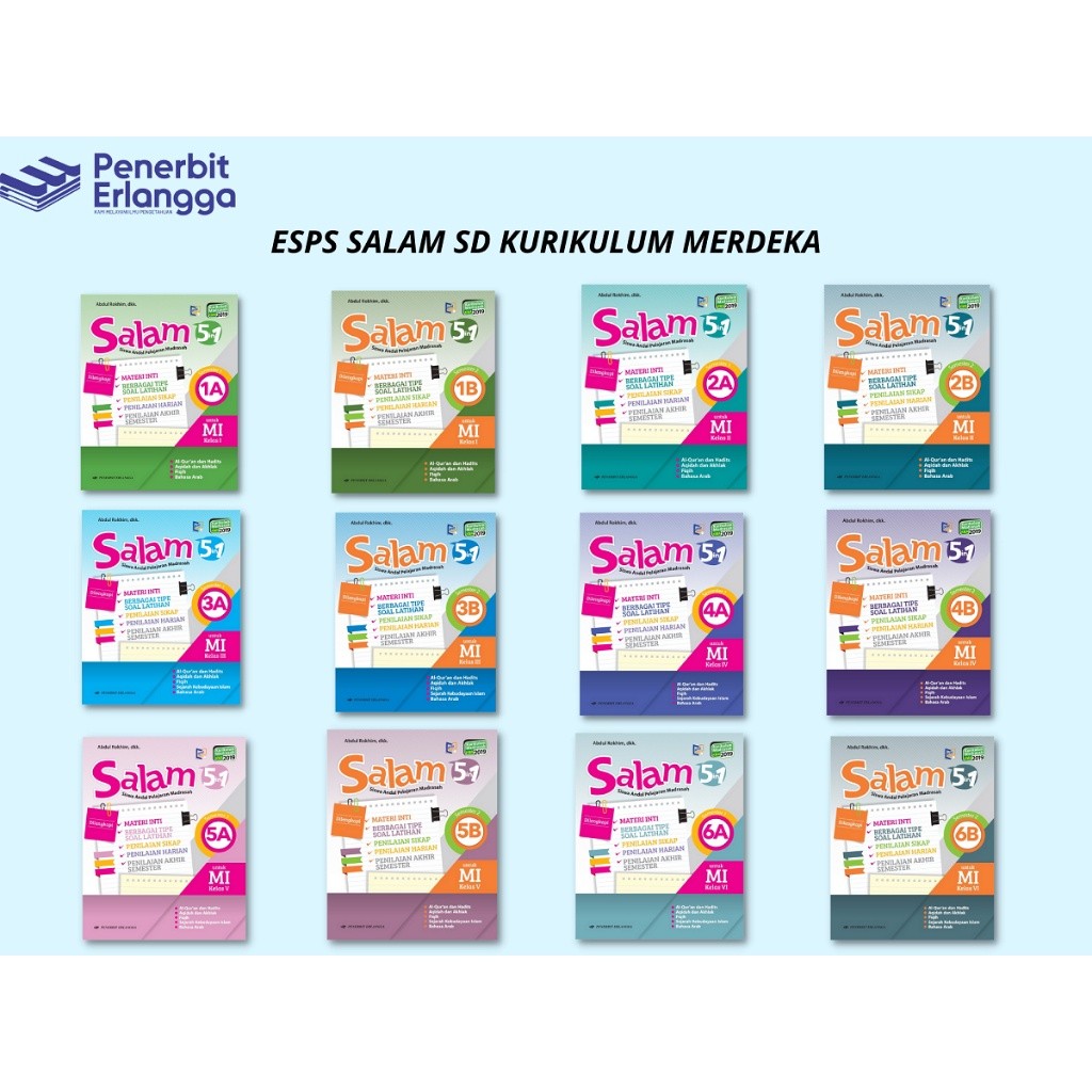 SALAM SD KLS 1- 6 SEMESTER 1 & 2 K2019 ERLANGGA - ERLANGGA