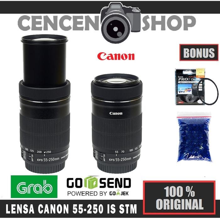 Canon Lensa EF-S 55-250mm IS STM Tele 55-250 mm New