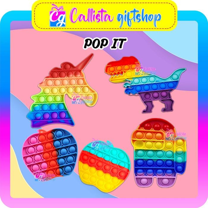 00Hoby00- POP IT FIDGET POP IT RAINBOW POP IT MURAH POP IT UNICORN POP IT PELANG