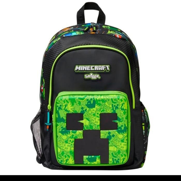 Ready Stok Smiggle minecraft backpack/ tas ransel smiggle