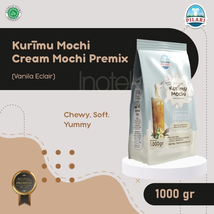 

Terlaris- Kurmu Mochi - Cream Mochi Premix - Tepung Mochi Rasa Vanilla Eclair