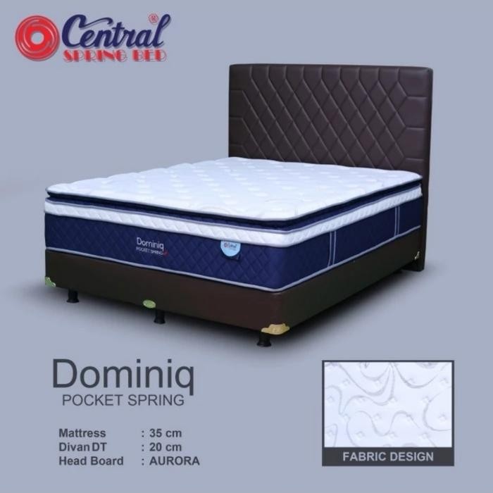 {{{{{{] Kasur Springbed Central Dominiq pocket 180 x 200 - Full Set