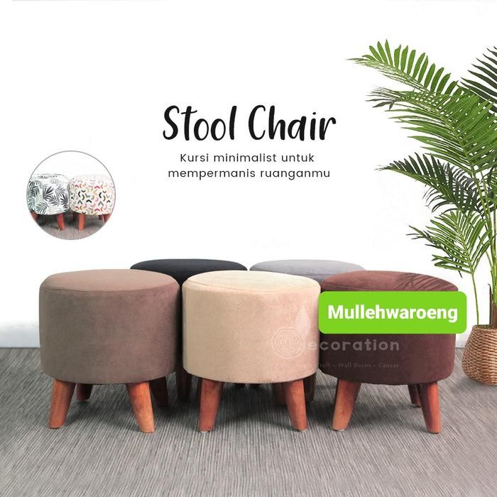 Terlaris Kursi Sofa Minimalis / Sofa Bulat / Kursi Stool Kanvas Dekorasi Rumah