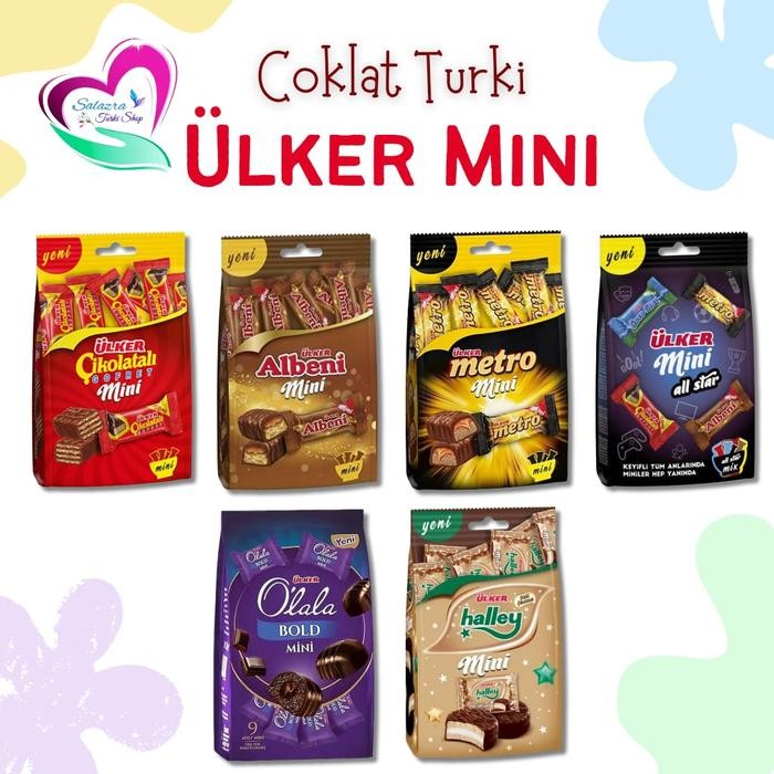 

Cemilan Coklat Ulker Turki Mini Albeni Mini Ulker Gofret Mini