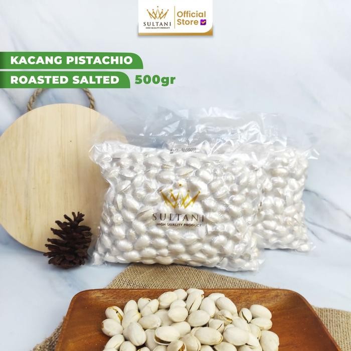 

Kacang Pistachio 500Gr Matang Roasted Salted Cemilan Diet Snack Food