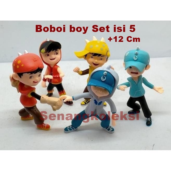 /Mainan Anak/Topper cake Boboiboy Supra Halilintar set 5pcs.