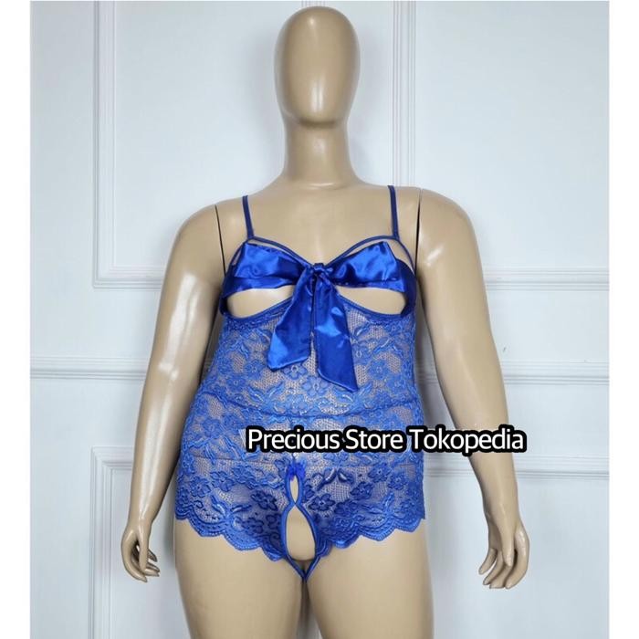 Lingerie Seksi Teddies Open Crotch XL Bigsize Ayama Sexy Bodysuit